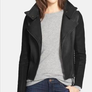 Mackage Corrine Mixed Media Moto Jacket, XS